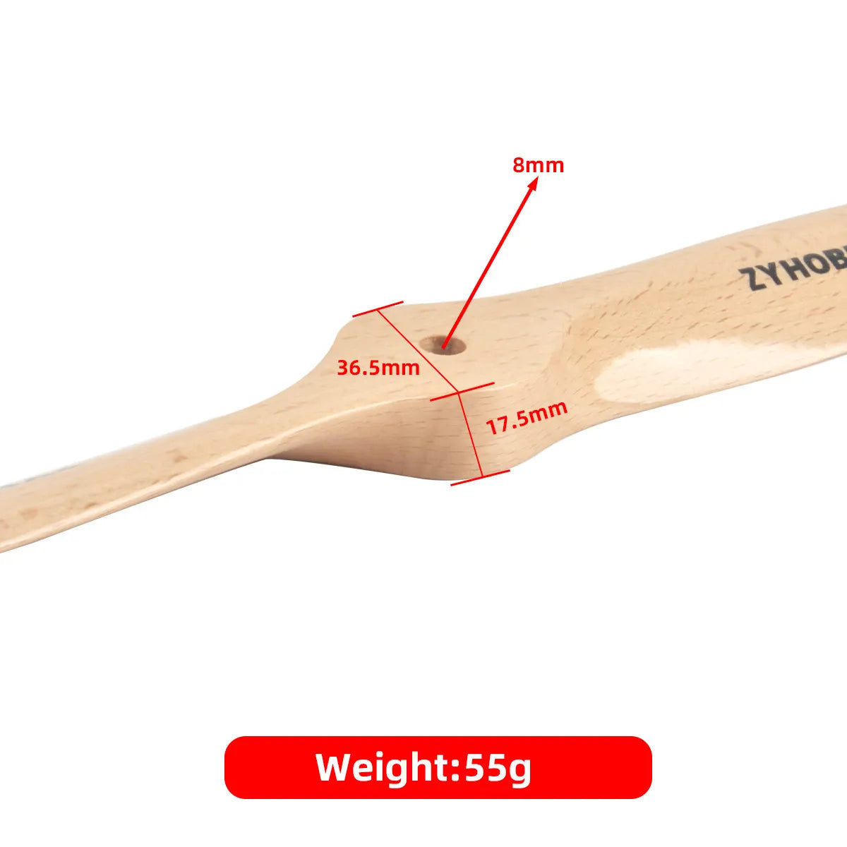 PZY Wood Propeller 16x8 | 17x8 for Gasoline RC Airplane