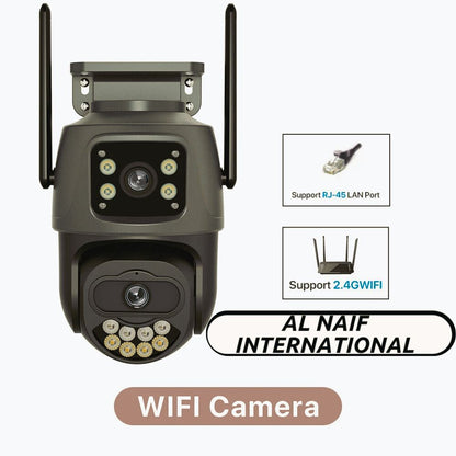 Triple-Lens 4K Security Cam | 4G + WiFi