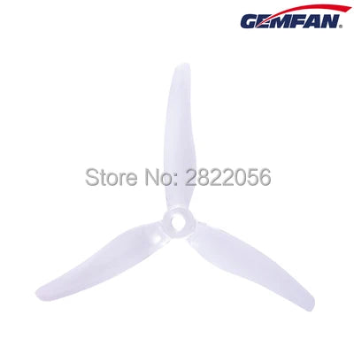 Gemfan 51433 Tri-Blade 5 inch Propeller for FPV Racing Drone (8 pcs)