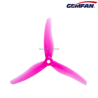 Gemfan 51433 Tri-Blade 5 inch Propeller for FPV Racing Drone (8 pcs)