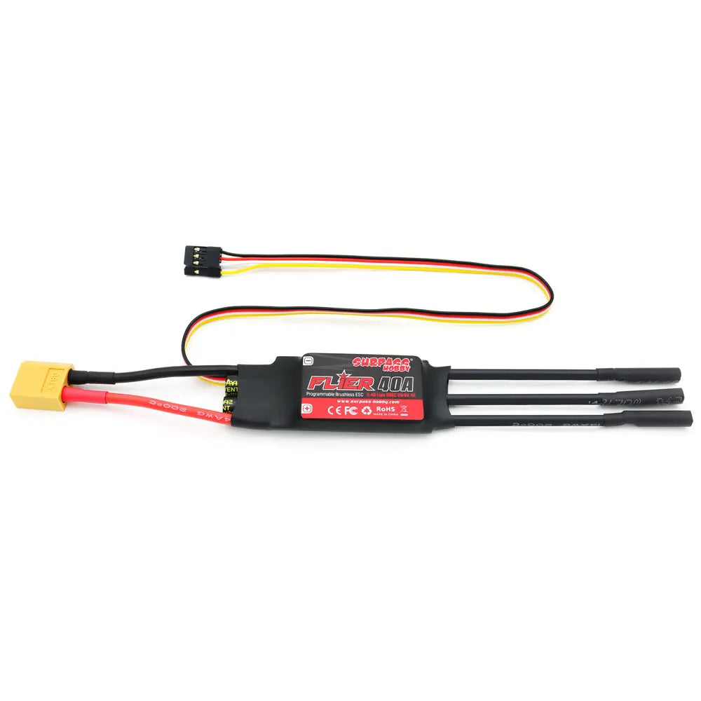 Surpass Hobby Flier ESC 20A–100A for RC Airplane or Helicopter