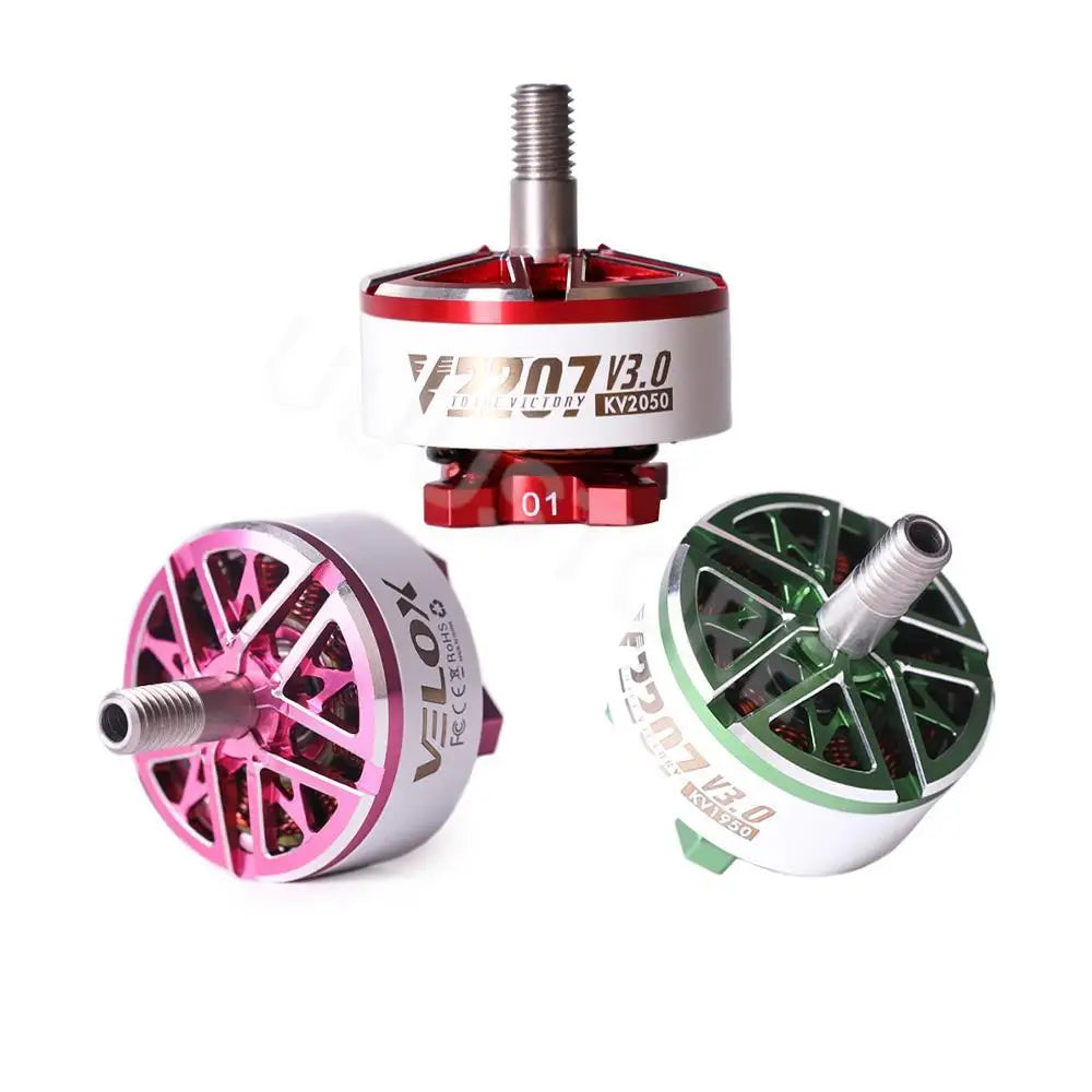 T-Motor Velox V2207/V2306 V3 Brushless Motor 1750–2550 KV for FPV Racing & Freestyle Quadcopters