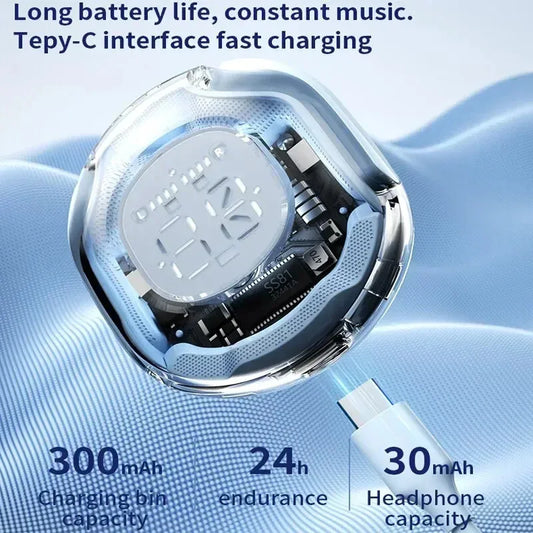 T8 TWS Bluetooth 5.3 headset: immersive audio, noise reduction, enhanced bass, touch controls. Sport & gaming.