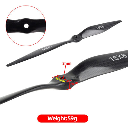 ZYHOBBY Carbon Fiber Propeller 18x8–23x10 for Gas RC Plane