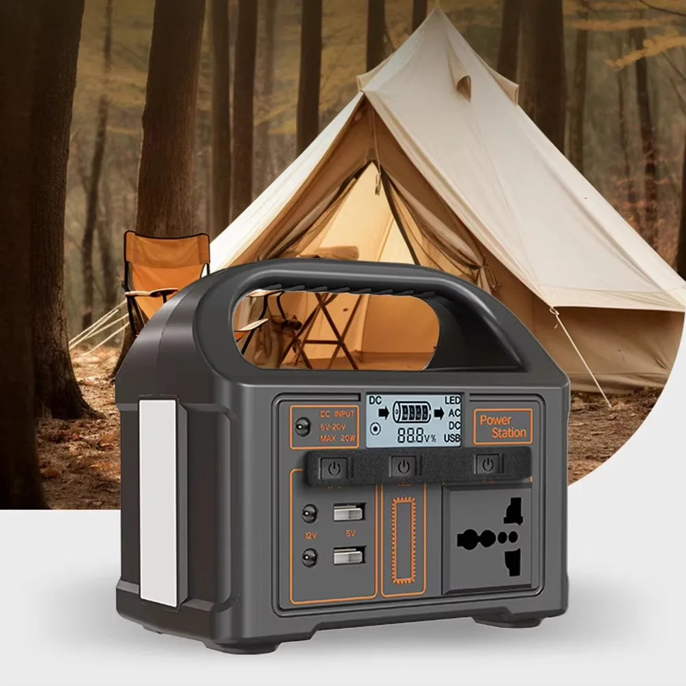LiFeP04 500W/460Wh Power Station: Ideal for camping, RV, and home use.