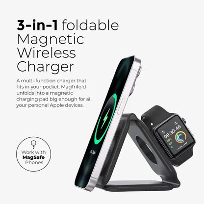 Fast Wireless Charger for iPhone/Apple Watch/AirPods Pro