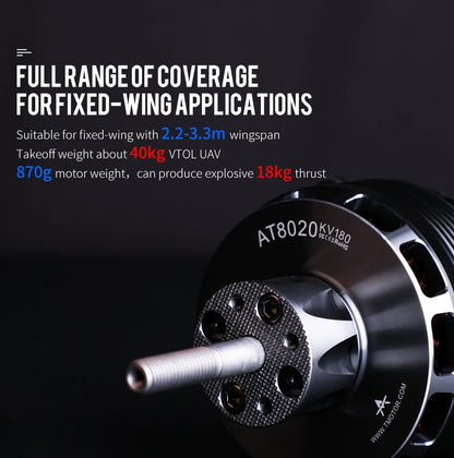 T-Motor AT8020 55CC 180 / 210 KV Brushless Motor for VTOL UAV
