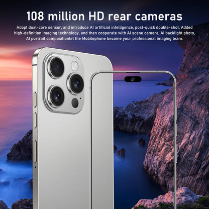 7.3" HD 5G Smartphone, Dual SIM, Android 14, 8000mAh, 10-Core, Unlocked