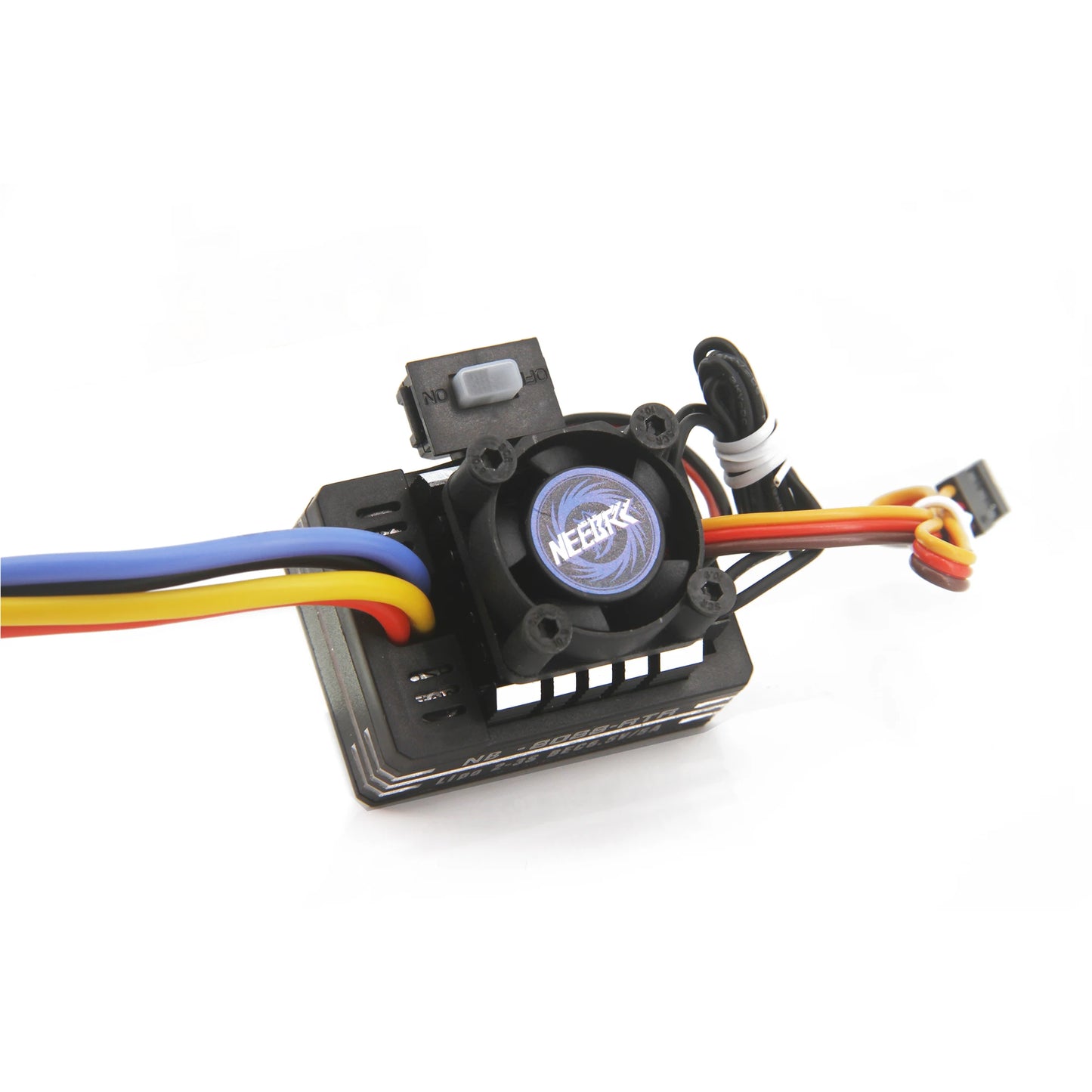 NEEBRC 60A/80A Waterproof ESC with Cooling Fan for RC Car 1/10–1/12