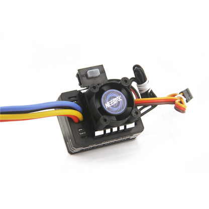 NEEBRC 60A/80A Waterproof ESC with Cooling Fan for RC Car 1/10–1/12