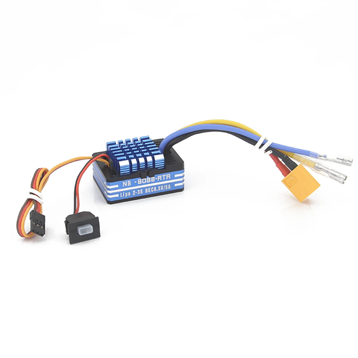 NEEBRC 60A/80A Waterproof ESC with Cooling Fan for RC Car 1/10–1/12