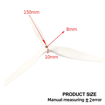 Beech Wood 3-Blade Propeller 11–18 inch CW for RC Electric Plane