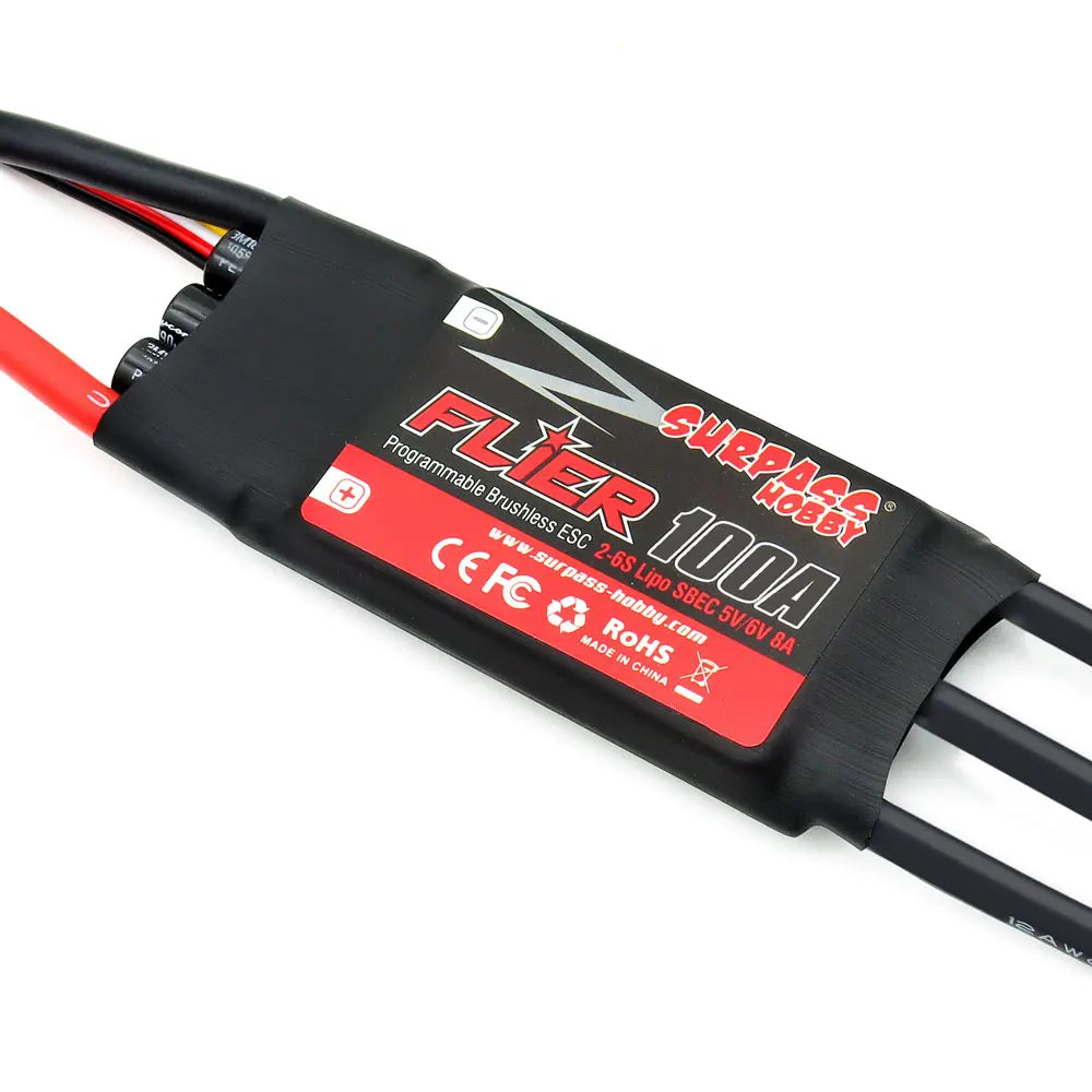 Surpass Hobby Flier ESC 20A–100A for RC Airplane or Helicopter