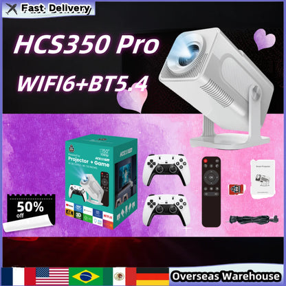 HCS350 Pro: Retro Game Console with Projector - Ideal Gift.