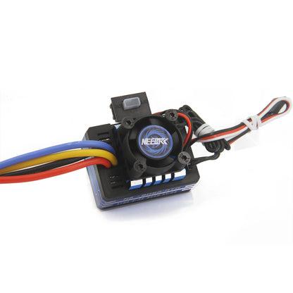 NEEBRC 60A/80A Waterproof ESC with Cooling Fan for RC Car 1/10–1/12