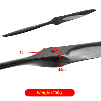 ZYHOBBY Carbon Fiber Propeller 18x8–23x10 for Gas RC Plane