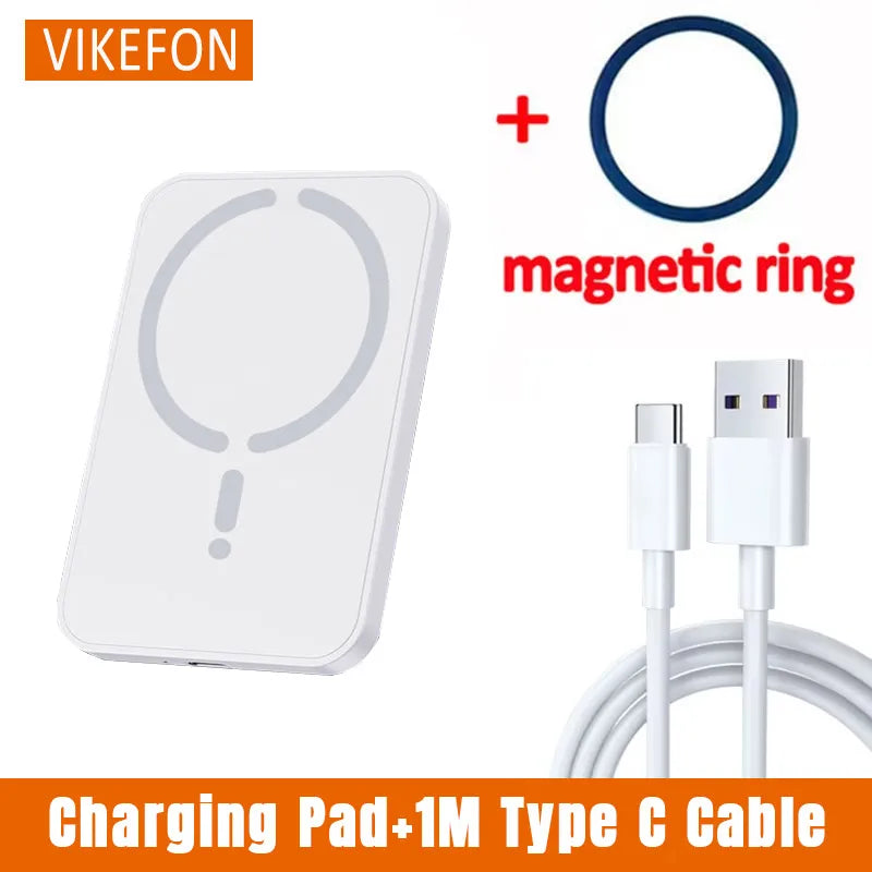 Magnetic Wireless Car Charger - iPhone 15/Samsung S24 & Xiaomi - Air Vent Mount