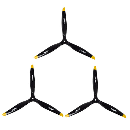 Beech Wood 3-Blade Propeller 11–18 inch CW for RC Electric Plane