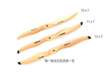 Fixed-Wing Ash Wood Propeller Pair 10x7 | 11x7 | 12x7 CW/CCW