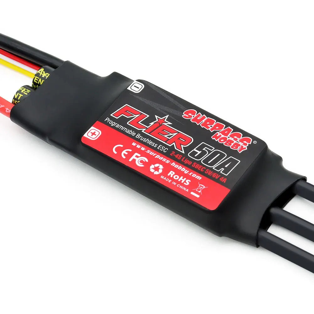 Surpass Hobby Flier ESC 20A–100A for RC Airplane or Helicopter