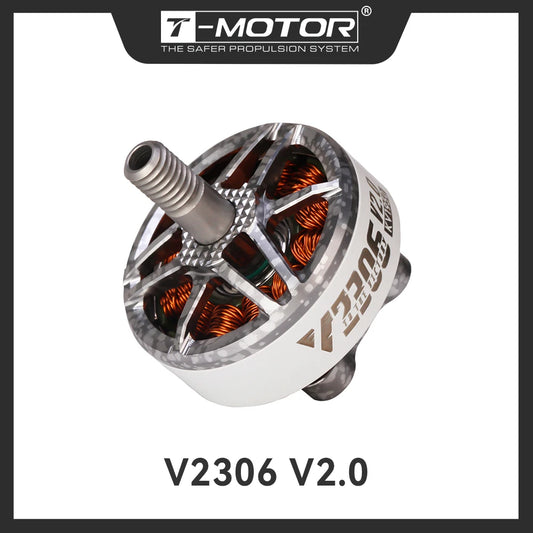 T-Motor V2306 V2 Brushless Motor 1950/2400 KV for FPV Freestyle Drone 5″ Builds