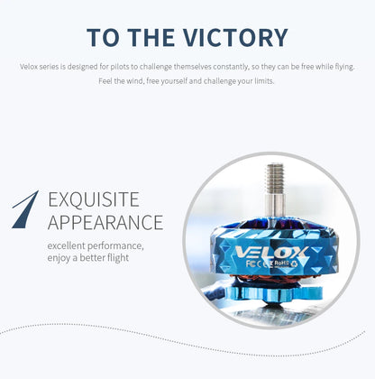 T-Motor V2207.5 V2 Brushless Motor 1750–2550 KV for FPV Drone