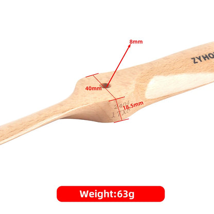 PZY Wood Propeller 16x8 | 17x8 for Gasoline RC Airplane