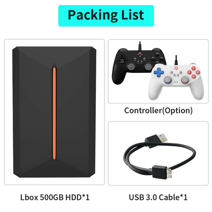 Launchbox 500GB HDD: 3700+ retro/3D games for PC, PS4/3/2/1, Wii/U.