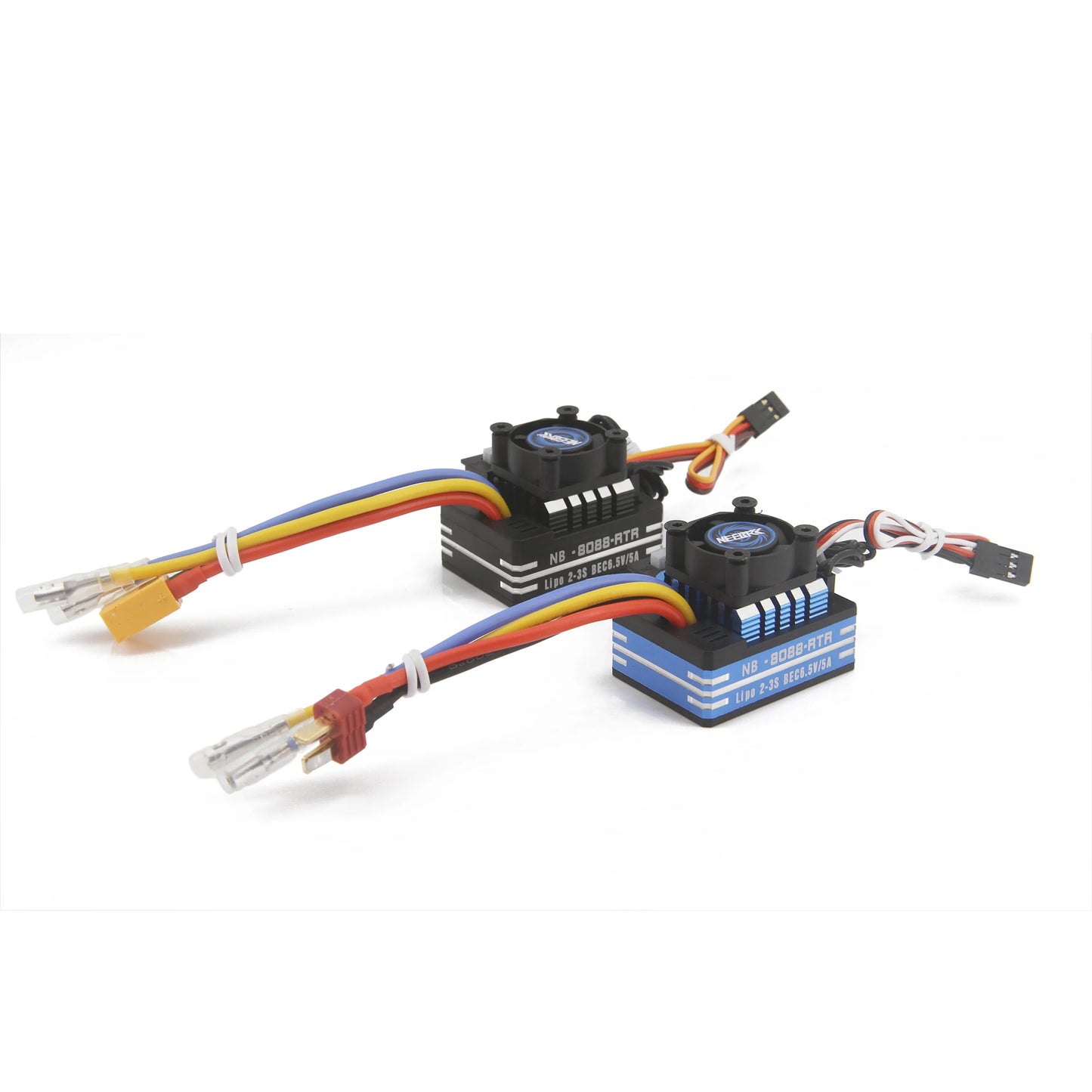 NEEBRC 60A/80A Waterproof ESC with Cooling Fan for RC Car 1/10–1/12