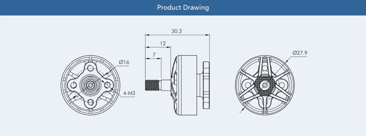 T-Motor V2306 V2 Brushless Motor 1950 / 2400 KV for FPV Freestyle