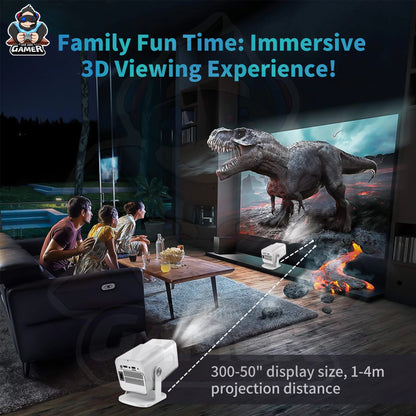 HCS350 Pro: Retro Game Console with Projector - Ideal Gift.