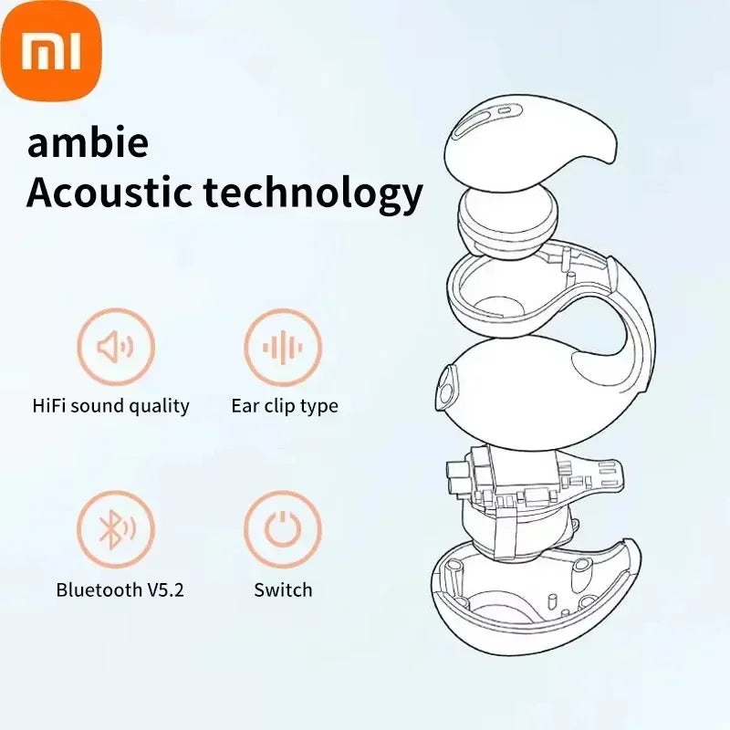 Xiaomi T7500: Waterproof bone conduction Bluetooth earphones for sports, gaming & music.