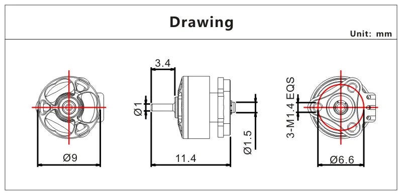 VCI 0702 PRO Micro Brushless Motor 23000–30000KV (4 pcs Set)