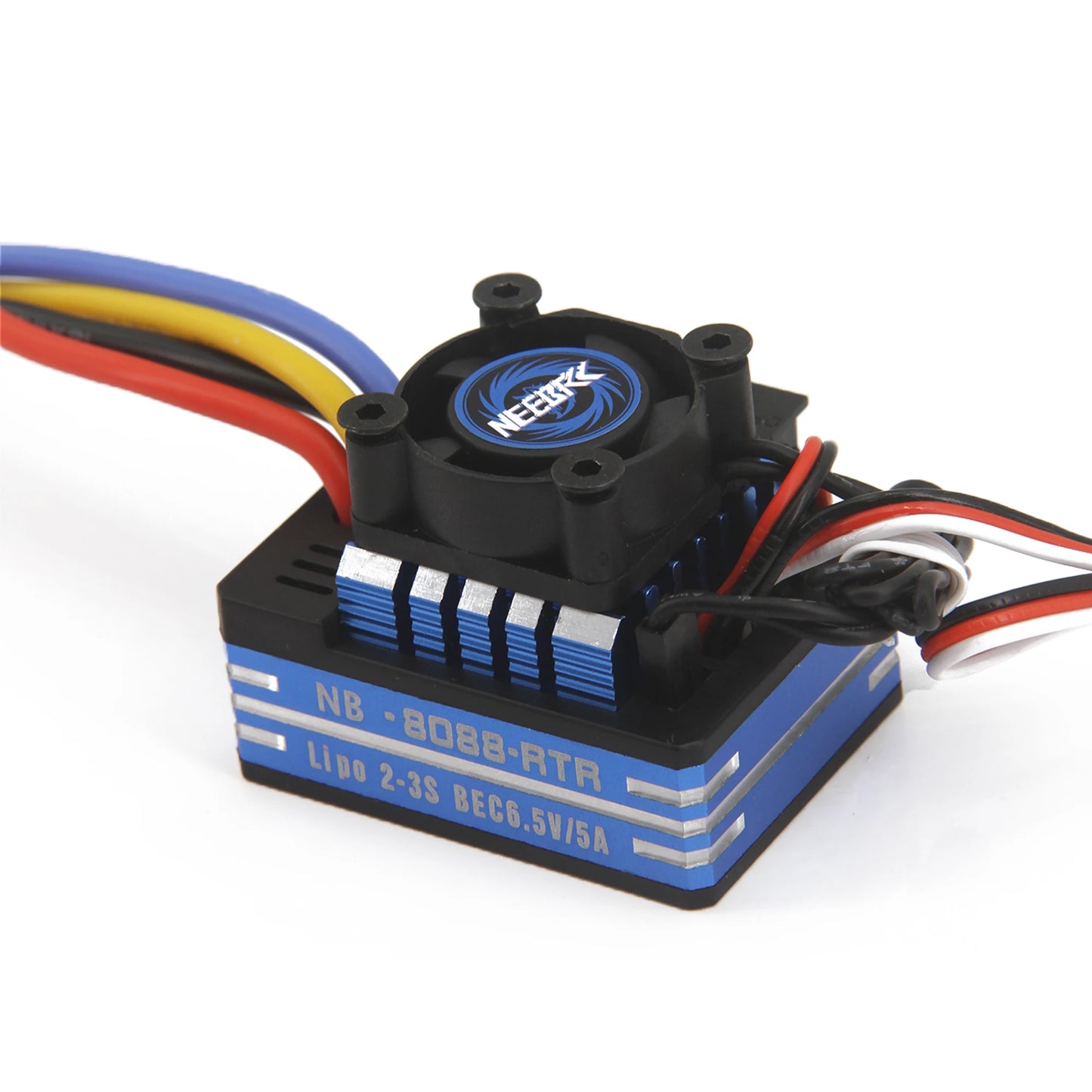 NEEBRC 60A/80A Waterproof ESC with Cooling Fan for RC Car 1/10–1/12