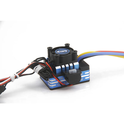 NEEBRC 60A/80A Waterproof ESC with Cooling Fan for RC Car 1/10–1/12